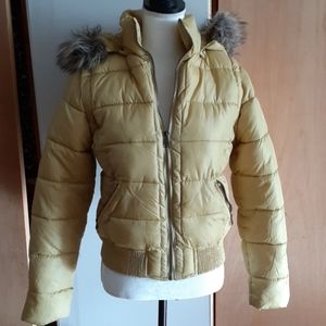 Holstark puffer jacket- removable hood and sleeves size large